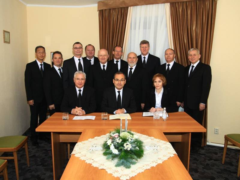 Gruppenfoto in der Sakristei