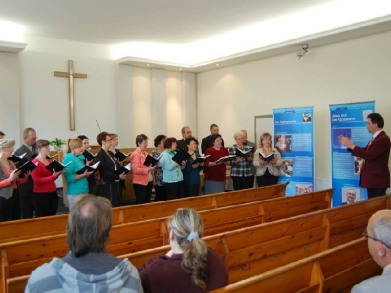 Auch in Rüdersdorf ist der Gemeindechor tätig.