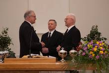 ...den Aposteln Kondraschow (mitte) und Danilow (rechts) für ihren Einsatz.
