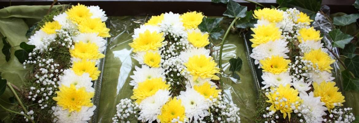 Das Jubiläum, floral verkündet