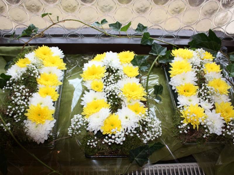 Das Jubiläum, floral verkündet