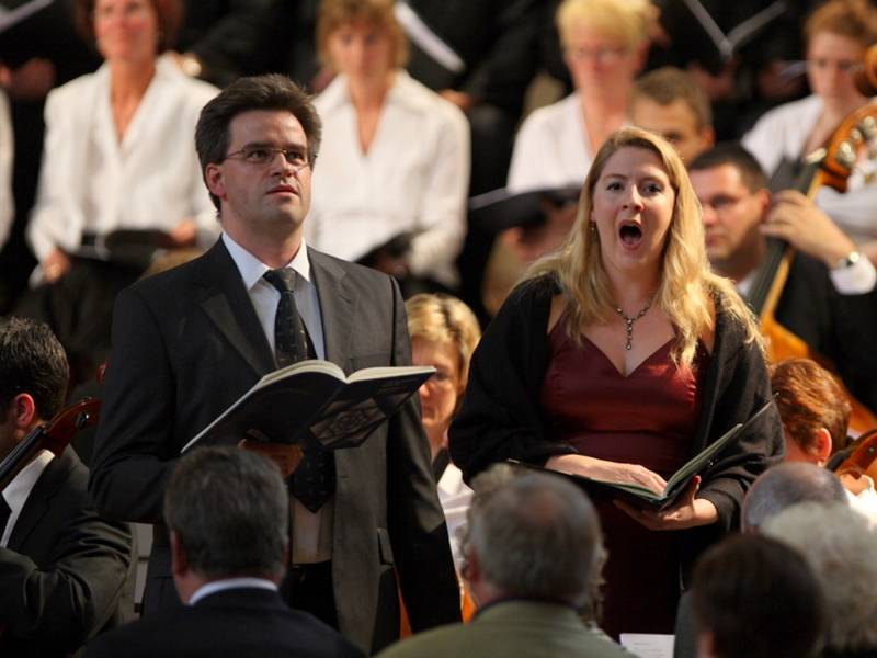 Tenor Nico Eckert mit Sopranistin Christina Bischoff