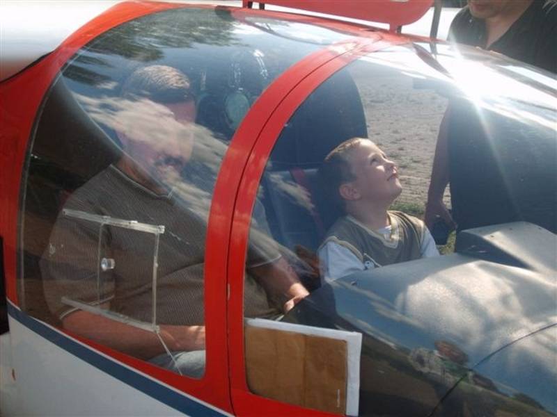 der erste Cross-Check im Flieger.