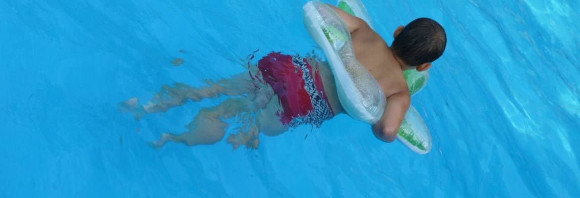 Schwimmen bei bestem Wetter