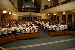 Schulchorsingen in unserer Kirche Berlin-Treptow