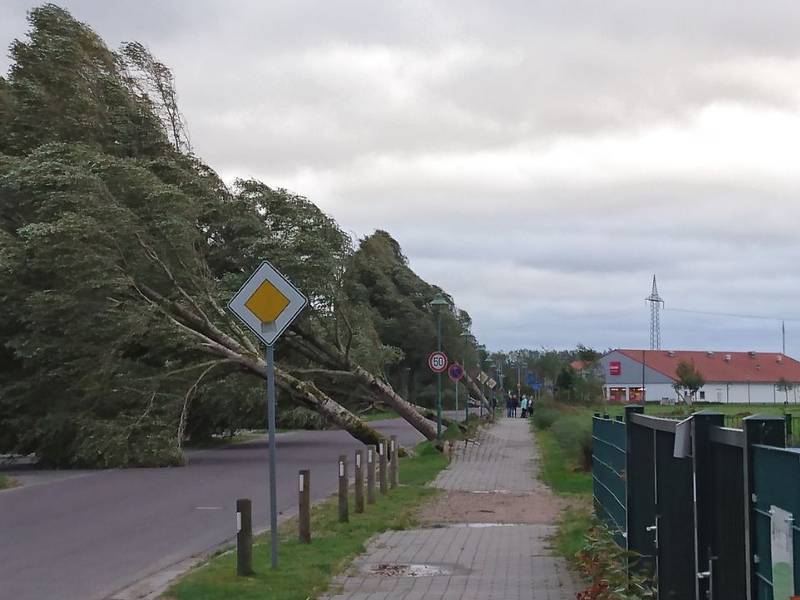 Im Umland schwere Schäden, wie hier in Brieselang oder...