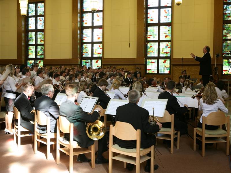 Vortrag des Schulchors am Samstag