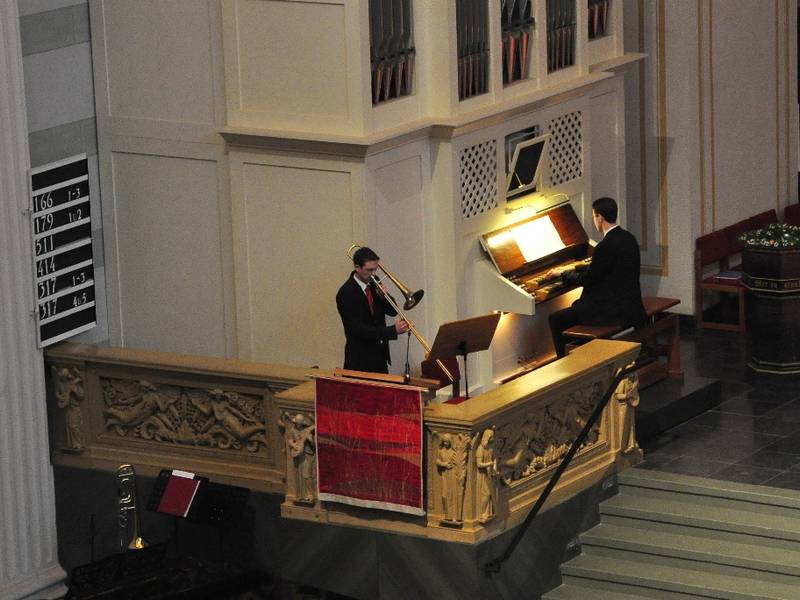 Der sanfte Sound der Posaune schuf einen besonderen Raumklang.