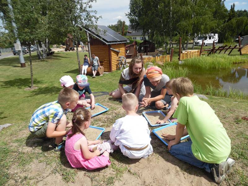 Worte in den Sand schreiben