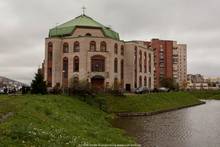 Aussenansicht der Neuapostolischen Kirche Sankt Petersburg.