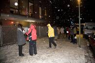 Schneetreiben und minus 12 Grad sorgen zusätzlich für Weihnachtsstimmung