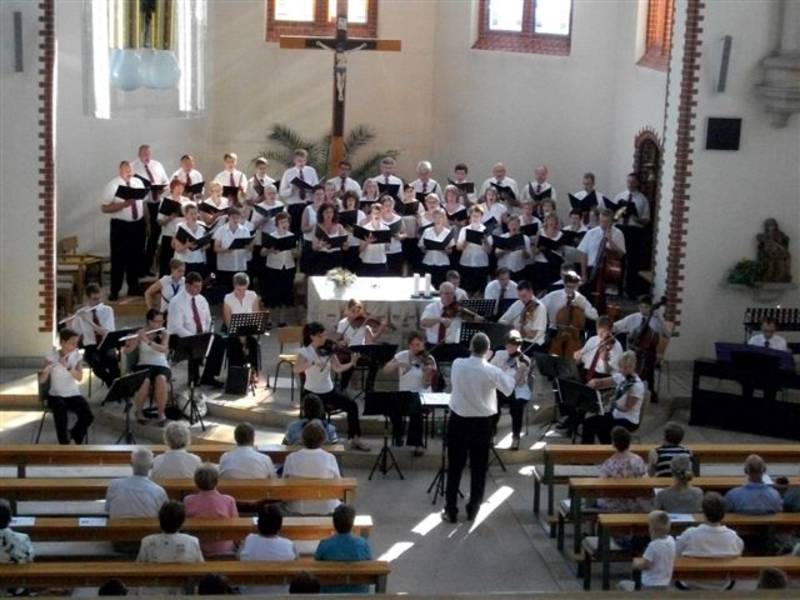 Bereits zum zweiten Mal sind die Musiker in der katholischen Pfarrkirche Mariä Himmelfahrt zu Gast