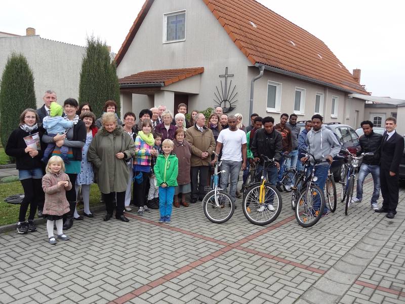 Aus der Gemeinde Lauchhammer werden Fahrräder für junge Flüchtlinge aus Eritrea gestiftet