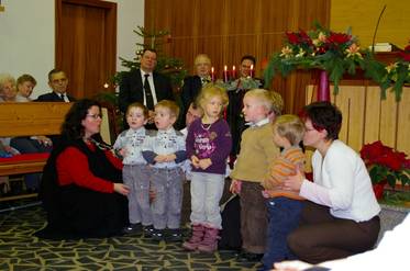 und die Vorsonntagsschule am vierten Advent mit von der Partie.