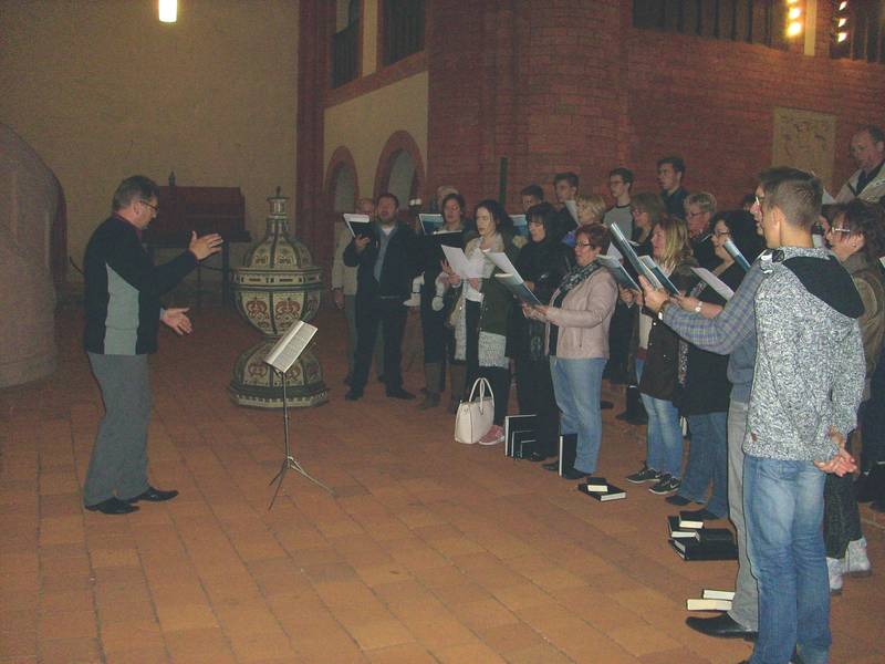 Beim Vortrag in der Klosterkirche