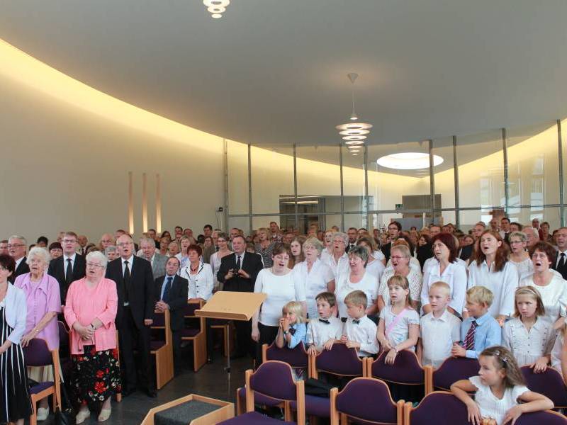 Am Sonntag feierten die Gläubigen des Bezirks gemeinsam Gottesdienst.